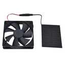 Solar Panel Fan Kit, 3W Waterproof Solar Powered Fan, High-Efficiency 23-24% Conversion Rate, for Chicken Coops, Greenhouses, Sheds - Plug and Play