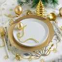 Christmas Snowflake Placemats Set of 4 Scalloped Let it Sonw Cotton Linen Placemats 13.5 Inch Embroidery Winter Table Mats for Christmas Xmas Party Supplies Home Kitchen Dining Table Decorations