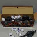 4 Pack Halloween Decorations Outdoor Lights - 32LED Solar Scary Eyeball Pathway Light Swaying by Wind, Waterproof Solar Halloween Stake Lights for Garden Porch Lawn Pathway (Green)