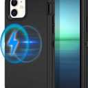 I-HONVA for iPhone 12 Case, iPhone 12 Pro Case [Compatible with MagSafe] Shockproof 3-Layer Full Body Protection Rugged Heavy Duty Cover for Apple iPhone 12/12 Pro 6.1",Black