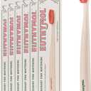 Euthymol Whitening Toothbrush (White, 6 Count) - Premium Soft Dual-Tension Bristles. Advanced Plaque Removal, Stain Reduction.