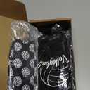 Yinder 4 Pcs Volleyball Knee Pad and Arm Sleeve Volleyball Accessories Stuff Forearm Elbow Sleeve Wrist Guard with Protection Pad and Thumb Hole for Women Men Adult (Small, Black)