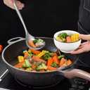 Soup Spoons Stainless Steel Ramen Spoon Set of 4 Heavy Duty Big Spoon Mirror Polished Asian Soup Spoons (Short Handle)