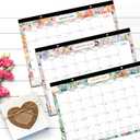 2 x 2026 Desk Calendar - 2026 Calendar from Jan. 2026 - Dec. 2026, 12 Monthly Desk Calendar 2026 Large 12" x 17", Ruled Block, To-do List & Note