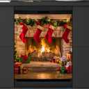 Dishwasher Magnet Cover Christmas Magnetic Sticker Refrigerator Decorative Cover Reusable Fridge Appliance Magnet Home Kitchen Holiday Decor 23x26 inch