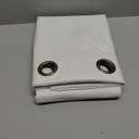 NICETOWN Natural 100% Blackout Linen Curtains 84 inch Long Burg for Living Room, 2 Panels, 52" Wide, Farmhouse Thick Completely Blackout Window Treatment Thermal Insulated Warm Drapes for Winter