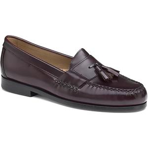 Johnston & Murphy Men's Hayes Tassel Loafer Dress Casual Shoe, 10.5, Burgundy Polished Full Grain