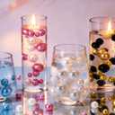 LAIDANLA 240Pcs Rose Gold Vase Filler Pearl Beads 8/14/20 mm Round Beads Centerpieces Vases for Vase Filling Decorations Wedding Centerpieces Party Table Decor