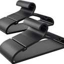 80 Pack Clothes Hangers, Non Slip Plastic Coat Hangers, Space Saving Hangers, Heavy Duty, Hanging Dry Wet Clothes, 16.4" x 8.3", Black, UAPY0580B