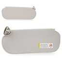 Left Driver Side Sun Visor Without Light Fit for Chevrolet Express & GMC Savana 1500 2500 3500 1999 2010 2011 2012 2013 2014, Replaces for 84054688, 84054695 Beige