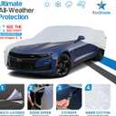 EzyShade 10-Layer Waterproof Sports Car Cover. See Vehicle Size-Chart for Accurate Fit. All Weather Outdoor Covers. Challenger Charger Monte Carlo Classic Cars Sun Snow Rain. Size C6 (See SizeChart)