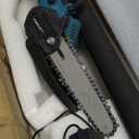 2-in-1 Cordless Pole Saw & Mini Chainsaw with 2 Batteries for Tree Trimming Blue (Blue)