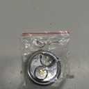 Discus Keyed Alike Padlock, 2-3/4 Inch Wide, Heavy Duty Stainless Steel Outdoor Disc Lock with Key for Storage Unit, Garages, Fence and Sheds, 5 Pack (Silver)