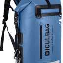 48cans Large Cooler Backpack Insulated Waterproof for Men Women Insulated Backpack Cooler Leak Proof Waterproof for 24 Hours Cooling for Camping Picnic Hiking Beach Travel Kayaking (35L, Blue)