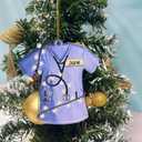DIY Name Scrubs Nurse Christmas Ornament 2024, Blue Uniform with Stethoscope for Xmas Tree, Keepsake Gift for Doctor Nurse Practitioner Health Workers Gift Ideas, Nursing Tree Acrylic Flat Ornaments