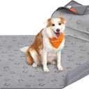 Feandrea Washable Pee Pad for Dogs, 2 Pack, Reusable, 60 x 48 Inches, XL, Waterproof Pet Training, Leakproof, Non-Slip, Super Absorbent, for Dogs, Cats, Rabbits, Dove Gray UPTD004G01