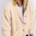 PRETTYGARDEN Women's Knit Cardigan Sweaters Casual Long Sleeve Open Front Button Up Ribbed Fall Spring Sweater Jackets (S)