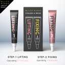2 x BLACKWINGS 2-in-1 Lash Lift Kit Brow Lamination Kit, High-capacity Lotion Tube Design Eyelash Perm Kit Perm & Setting Lotion for Salon or Home Use