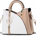 Xiaoyu Small Purses and Handbags for Women Fashion Crossbody Bag Lightweight Shoulder Bag Top Handle Satchel Purse (Khaki)