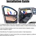XCBYT Car Window Shades - 4 Pcs Car Privacy Curtains - 100% Block Light Car Window Covers - Magnetic Side Window Sun Shade Keeps Cooler for Breastfeeding, Taking a nap, Changing Clothes, Camping