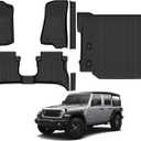 All Weather Floor Mats for 2018-2026 Jeep Wrangler 4XE 4Door(Not for JL/JK)