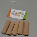 Chiroplax Toe Caps Sleeves Cushions Protectors Tubes Fabric & Gel Lining Finger Toe Separator for Bunion, Hammer Toe, Callus, Corn, Blister (Medium, 5 Pack)