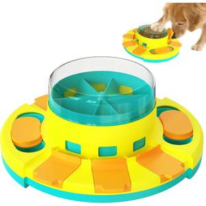 Treat/Food Puzzle Interactive Toys for Large/Medium/Small Chewer Dog Dispensing Slow Feeder for Boredom & Mental Stimulation (Blue) (LEVEL-3, Puzzle Toys-Blue)