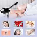 Professional Facial Steamer with More Steam for Deep Cleansing and Hydration, Face Steamer on Wheels with Time Setting, Estheticians Steamer Adjustable Height for Beauty, Spa and Home UseBlack