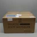 HomeCare Foot Massager with Heat & Ice Therapy, Shiatsu Deep Kneading Compression Foot Massagers for Plantar Fasciitis & Neuropathy Relief, Adjustable Intensity, FCC/CE Certified (White)