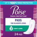 Poise Ultra Thins, Long, Light Absorbency - 24 ct, 4 Pack