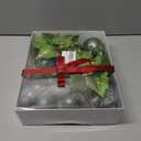 Christmas Ball Ornament Set, 48Pcs Green Plastic Christmas Tree Hanging Decorations with Gift Package for Xmas Winter Holiday Wedding Party Decor