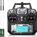 HAWK'S WORK FS-i6X 10 Ch Transmitter, 2.4GHz RC Controller with FS-iA6B Receiver for Drone Multirotor Airplane Helicopter Car Tank Boat (i6X+ iA6B)