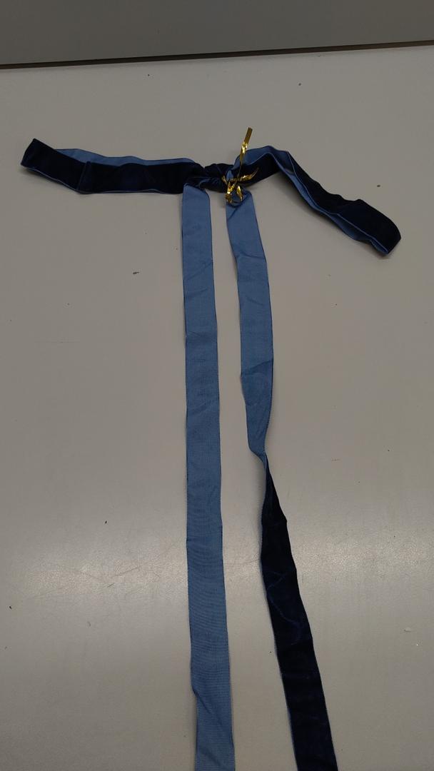 8 Royal Blue ribbons Velvet 25 Inches