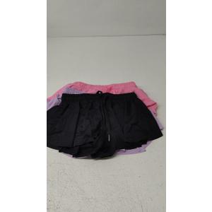 3 Pack Butterfly Flowy Shorts Skirts for Girls Tennis Cheer Stuff Athletic Preppy Running Sports Skirt for Teen Girls Pink Purple Black M