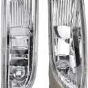 AUTOKAY Front Bumper Lamps Fog Lights Pair Right Left for Toyota Corolla 2003-2004 1.8L 2ct Replace 8121002060 8122002060