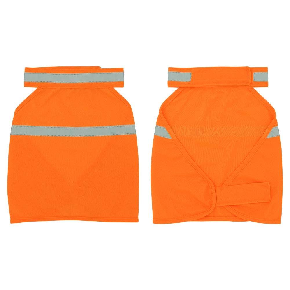 Dog Jacket High Visibility Safety Reflective Dog Vest for Small Medium Large Dogs (Medium, Orange)