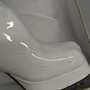 SOVANYOU White Knee High Boots for Women White Gogo Boots of the 70s Disco Tall Boot Square Toe Chunky High Heeled Patent Leather Long Boot, 6