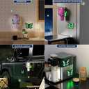 Butterfly Magnetic Fridge Cup Holder for Stanley 30/40 oz, Glow-in-The-Dark Design, Space-Saving Anti-Scratch Anti-Slip Tumbler Organizer Rack, Best Gift Choice