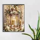 3 x JFYHAB Candle Diamond Art Kits for Adults, Christmas Diamond Painting Kits for BeginnerCandle DIY 5D Full Drill Diamond Dots Crafts for Home Wall Decor Gifts 12x16 Inch