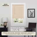 Cordless Room Darkening Mini Blind - 23 Inch Width, 64 Inch Length, 1" Slat Size - Alabaster - Cordless GII Deluxe Sundown Horizontal Windows Blinds for Interior by Achim Home Decor
