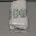 White Linen Curtains 46 Inches Long for Short Windows, Bronze Grommet Light Filtering Drapes for Bedroom Bathroom Kitchen Lightweight, 2 Panels, 52x46 Inch