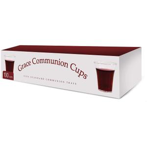 Grace Communion Cups - Disposable Plastic 100 per box - Fits Standard Holy Communion Trays