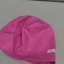 Aegend Fabric Swim Cap, Silicone Waterproof Layer - Breathable Cloth Swimming Cap, Keep Hair Dry with Hight Elasticity(Medium, 1 Pack-Pink)