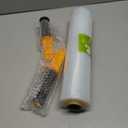 Slomg Stretch Film Roll with Handles 15 Inch x 1000 Feet, Industrial Strength Plastic Wrap for Moving Furniture Pallet Wrapping, Heavy Duty Shrink Cling Saran Wrap for Packing Moving Supplies 60 Gauge