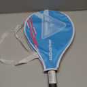 Kids Tennis Racket for Girls & Boys - 19 inch Youth Tennis Racket, Includes 420D Nylon Shoulder Strap Bag (Graffiti Blue)