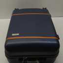 AnyZip Luggage ABS+PC Hardside Lightweight Suitcase with Spinner Wheels TSA Lock, Checked-Medium 24-Inch, Dark Blue