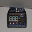 DJ Audio Mixer, DJ Mixers 4 Channel Sound Board with Bluetooth, NEW BAXS Sound Mixer Board XLR/1/4" Interface, USB/MP3 Computer Input 48V Phantom Power Stereo DJ Studio Streaming KTV Stage