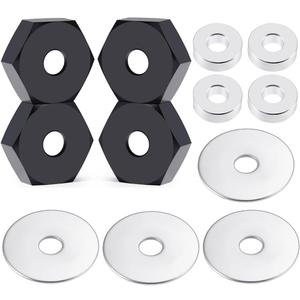 MORLORDY 4Pcs 14mm to 17mm CNC Wheel Hex Hub Adapter for 1/8 Typhon/Kraton/Outcast/Notorious RC Big Rock Crawler Off Road Monster Truck Upgrades Part