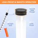 120 PACK U-100 Syringes, 30G 5/16" (8mm) 1ml/cc Disposable Syringe, Individual Wrapped, Lab Supplies