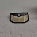 HMCITY Solar Lights Outdoor 120 LED with Lights Reflector and 3 Lighting Modes, Motion Sensor Wall Lights,IP65 Waterproof Solar Powered for Garden Patio Yard (Back Button 1Packs, Daylight White)